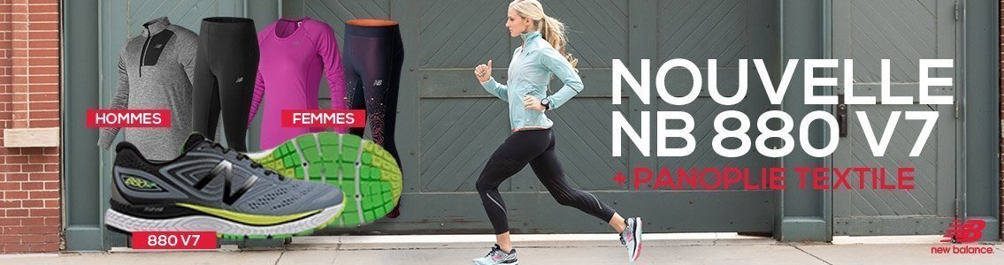 New Balance 880v7 + panoplie textile