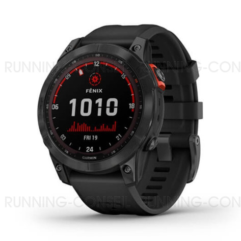 GARMIN Fénix 7 Solar Mixte Gray/Black