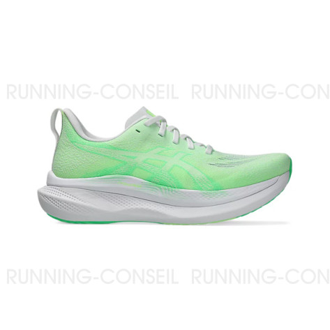 ASICS GLIDERIDE MAX 2 Femme WHITE/VITAL GREEN