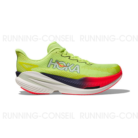 HOKA MACH X 3 Homme NEON YUZU / SQUID INK