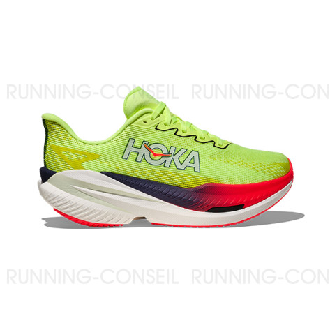 HOKA MACH X 3 Femme NEON YUZU / SQUID INK