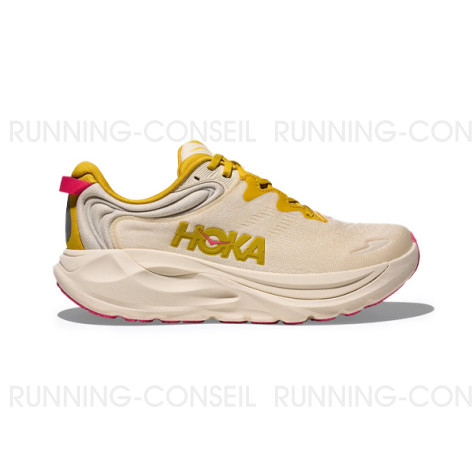 HOKA GAVIOTA 6 Femme BIRCH / YELLOW GOLD