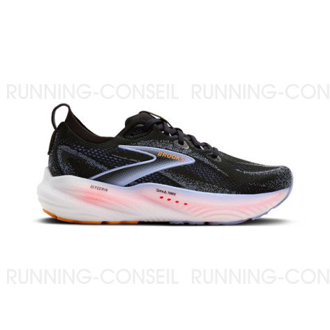 BROOKS Glycerin 22 Femme Black/Blue Heron/Orange