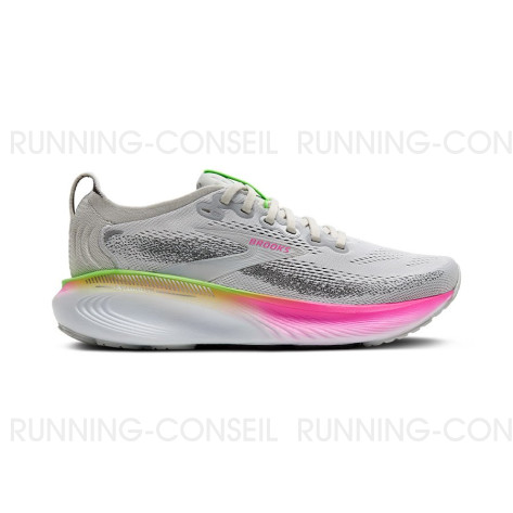 BROOKS Adrenaline GTS 25 Femme Oyster/Pink/Green