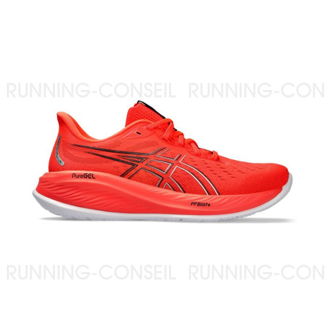 ASICS GEL-CUMULUS 26 Homme SUNRISE RED/WHITE