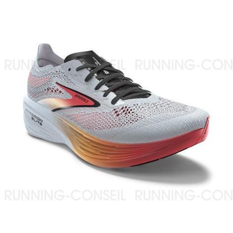 BROOKS HYPERION ELITE 4 Mixte ILLUSION BLUECORALORANGE 