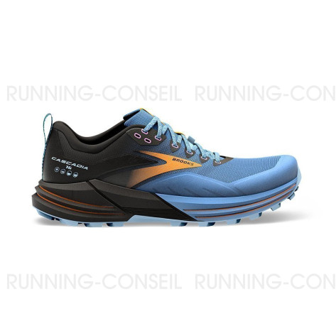 BROOKS CASCADIA 16 Femme Blue/Black/Yellow