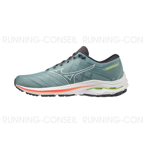 MIZUNO WAVE INSPIRE 18 Homme SMOKEB/WHITE/NEONFLAME