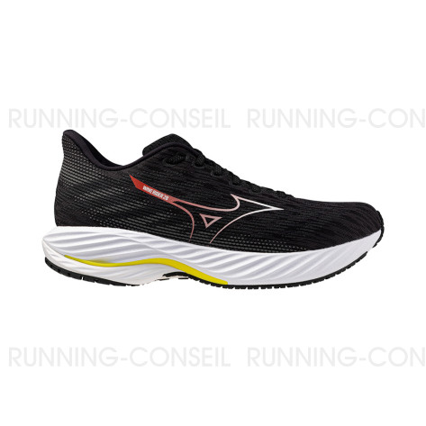 MIZUNO WAVE RIDER 28 Homme Black/White/Evening Primrose