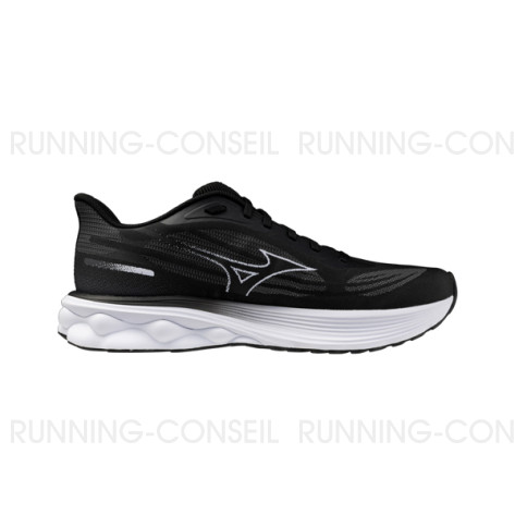 MIZUNO WAVE SKYRISE 7 Homme Black/White/Iron Gate