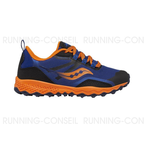SAUCONY PEREGRINE 12 SHIELD Junior Garçon NAVY/ORANGE