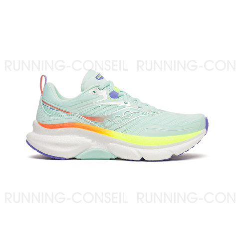 SAUCONY OMNI ST 23 Femme AQUA/CITRON