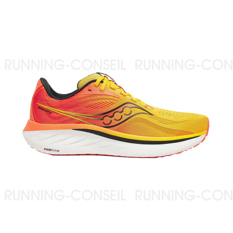 SAUCONY RIDE 18 HOMME POLLEN/PEPPER