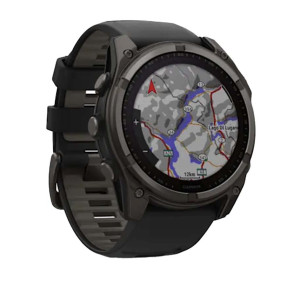 GARMIN FĒNIX 8  51mm SAPPHIRE SOLAR  TITANE-CARBONE GREY