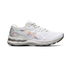 ASICS GEL-NIMBUS 23 PLATINUM Femme GLACIER GREY/WHITE