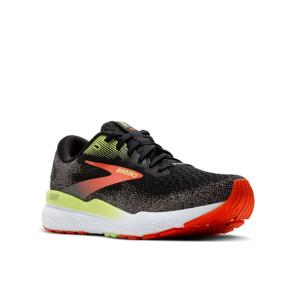 BROOKS Ghost 16 GTX Homme Black/Mandarin Red/Green