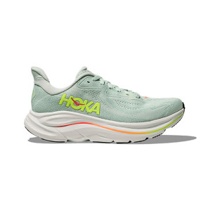 HOKA CLIFTON 10 Femme SEA GLASS / NEON FLAME