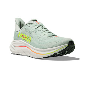 HOKA CLIFTON 10 Femme SEA GLASS / NEON FLAME