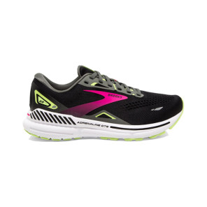 BROOKS ADRENALINE GTS 23 FEMME BLACK/GUNMETAL/SHARP GREEN