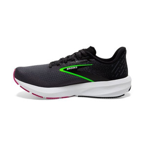 BROOKS LAUNCH 10 FEMME BLACK/BLACKENED PEARL/GREEN