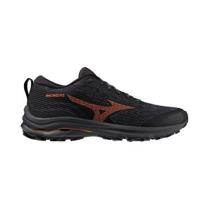 MIZUNO WAVE RIDER GTX Homme BLACK/NASTURTIUM/CARROT CURL