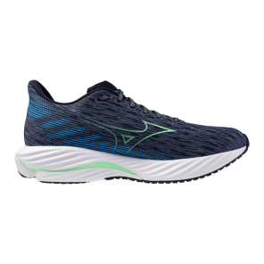 MIZUNO WAVE RIDER 28 Homme Vintage Indigo/Neo Mint/Frontier Blue
