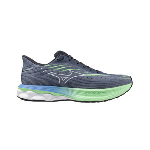 MIZUNO WAVE SKYRISE 6 Homme Vintage Indigo/White/Neo Mint