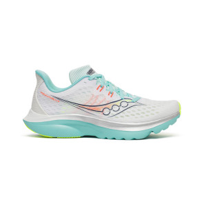 SAUCONY KINVARA 16 Femme WHITE/AQUA