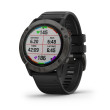 GARMIN FENIX 6X PRO SOLAR Mixte Titane / Carbon Gray DLC avec bracelet noir 