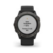 GARMIN FENIX 6X PRO SOLAR Mixte Titane / Carbon Gray DLC avec bracelet noir 