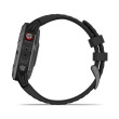GARMIN fenix® 6 Pro Solar, Gray avec bracelet noir Mixte