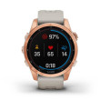 GARMIN Fénix 7S Solar Mixte Rose Gold w/Light Sand Band EM