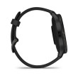 GARMIN Venu 3 Gray en acier inoxydable avec boîtier noir et bracelet en silicone noir