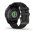 GARMIN fēnix® 7 Pro Sapphire Solar Edition, Titane, Carbon Gray DLC avec bracelet noir