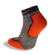 HILLY Chaussettes Active Quarter Homme Fluo Orange / Charcoal