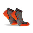 HILLY Chaussettes Active Quarter Homme Fluo Orange / Charcoal
