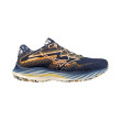 MIZUNO WAVE RIDER 27 Femme NAVAL ACADEMY/WHITE/PEACH FUZZ